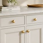 Afbeelding laden in galerijweergave, Hammered solid brass cabinet knob