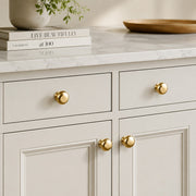 Hammered solid brass cabinet knob