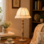 Cargar imagen en el visor de la Galería, Vintage bedroom bedside scene with warm light