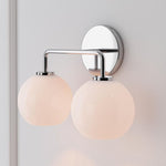 Load image into Gallery viewer, Selvion Artistic Globe Sconce Light - Handcrafted Glass Sculptural Wall Fixture
