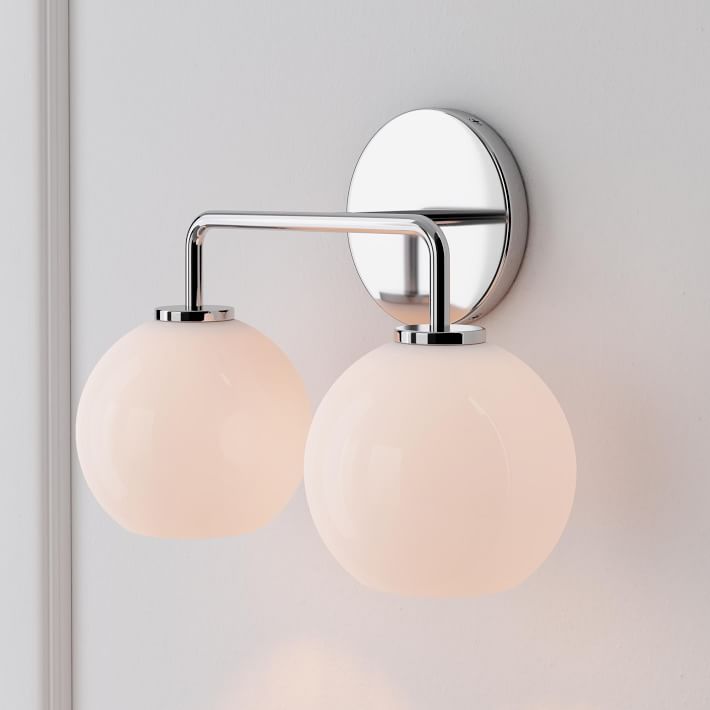 Selvion Artistic Globe Sconce Light - Handcrafted Glass Sculptural Wall Fixture