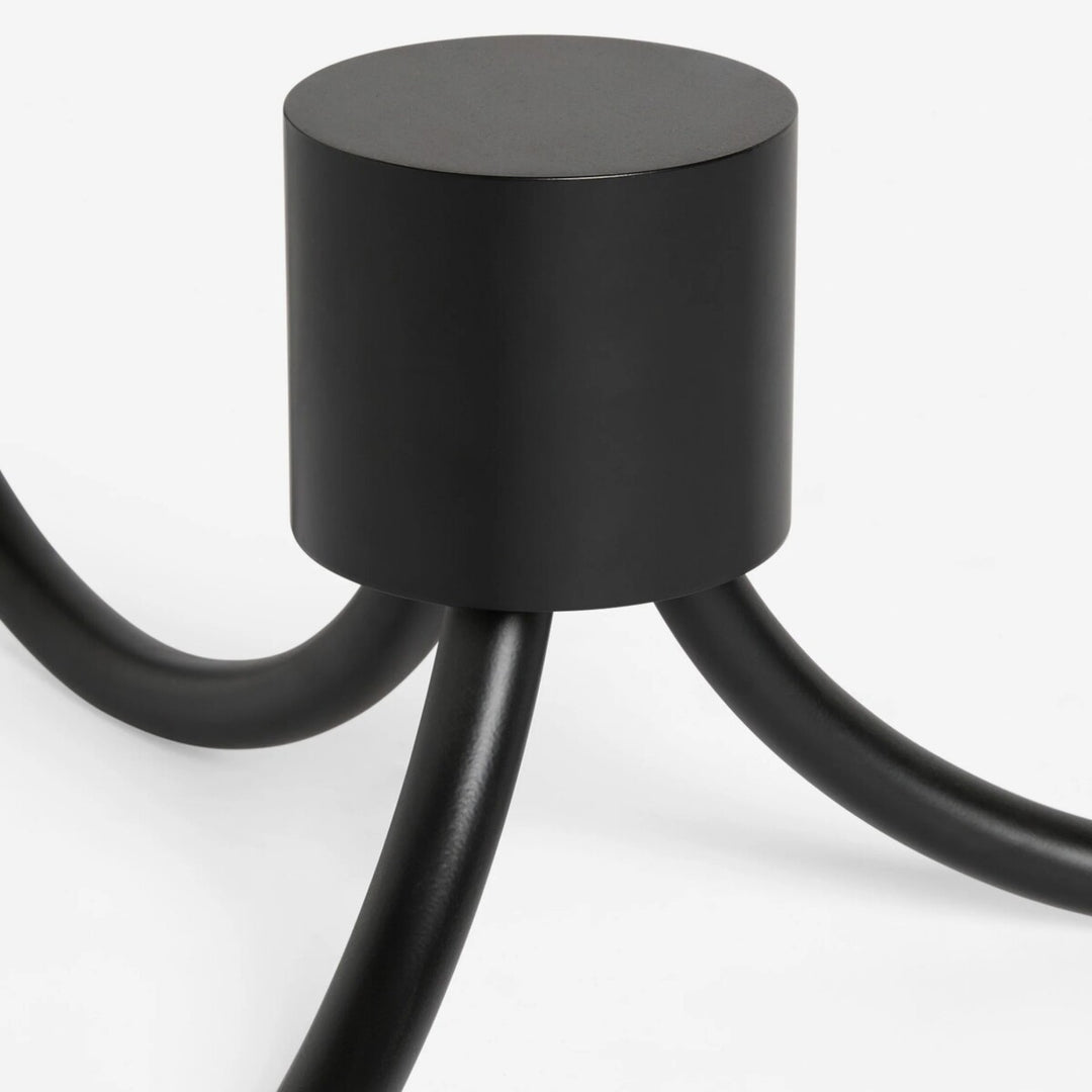 Cordove vloerlamp met drie taps toelopende kap – moderne minimalistische metalen stoffen lamp voor de woonkamer