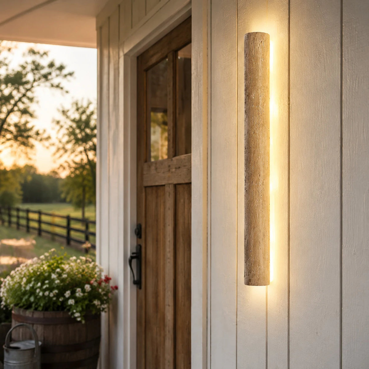 Outdoor wall light scene