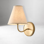 Load image into Gallery viewer, Fibura Sleek Metal Linen Shade Wall Light - Wall-Mounted Art
