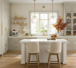 Load image into Gallery viewer, Bravira Ribbed Glass Pendant Light - Elegant Kitchen Island Lamp
