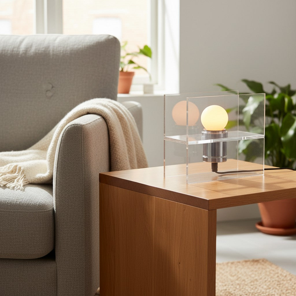 Sunset Ocean Horizon Tischlampe – Farbverlauf Ambient Moderne Dekorative Schreibtischlampe für Innenräume