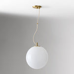 Load image into Gallery viewer, Lumivelle Minimalist Glass Pendant – Adjustable Height Dimmable Design
