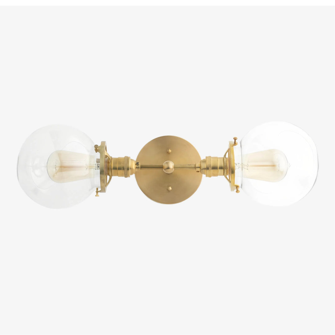 Lumio Globe Sleek Glass Globe Wall Lamp for Bathroom & Bedroom