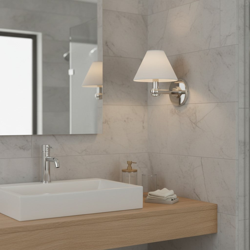 Roven Metal Wall Sconce – Sleek Metal Single or Triple Sconce for Vanity or Bathroom