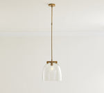 Load image into Gallery viewer, Auria Metal Brass Pendant Lighting - Vintage Finish with Glass Shade
