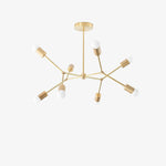 Load image into Gallery viewer, Mobilux Line Mobilux Line Modern Geometric Chandelier - Brass Ceiling Light Fixture
