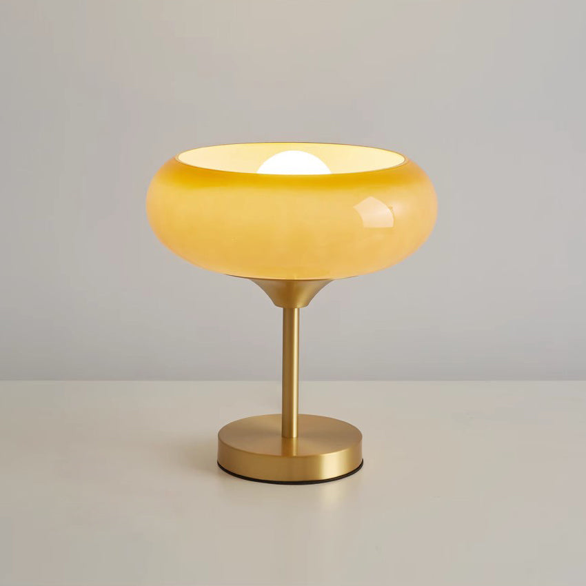 Eierkuchen Glas Tischlampe