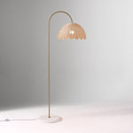 Load image into Gallery viewer, Olvara Natural Rattan Bubble Floor Lamp - Kids Room Lighting with Boho Charm
