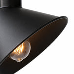 Załaduj obraz do przeglądarki galerii, Close view of black cone shade and socket opening