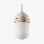 Carica l'immagine nella visualizzazione Galleria, Lampada a Sospensione a Gruppo di Sfere Moderne Orbaltis - Lampada a Sospensione in Pietra Naturale e Vetro per Soggiorno o Cucina