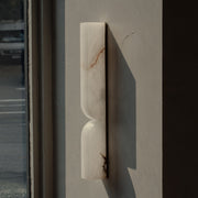 Rechteckige Alabaster-Wandleuchte
