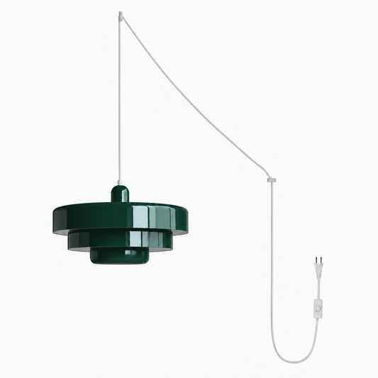 Retro Bauhaus Plug-In Pendant Light