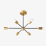 Load image into Gallery viewer, Mobilux Line Mid Century Modern Chandelier - 6 Heads Hanging Ceiling Light
