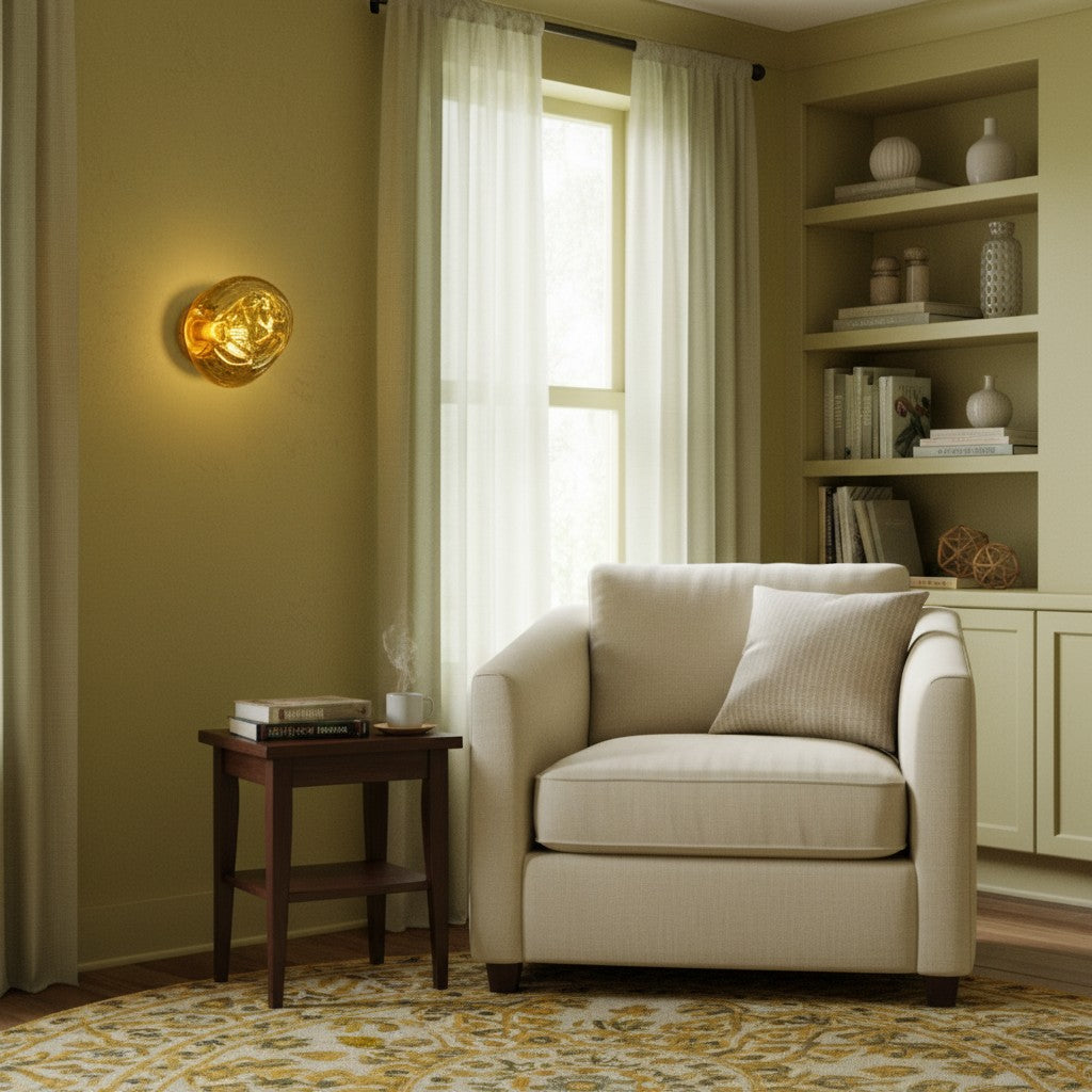 Glyador moderne effect wandlamp organisch oppervlaklicht voor woonkamer N27