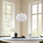 Load image into Gallery viewer, Lumivelle Minimalist Glass Pendant – Adjustable Height Dimmable Design

