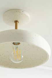 Radiica Ceramic Speckled Ceiling Light –  Handcrafted Lighting Accent