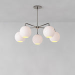 Load image into Gallery viewer, Selvion Elegant 5-Light Globe Chandelier – Modern Glass Pendant Lighting Fixture
