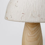 Cargar imagen en el visor de la Galería, Paper shade and natural wood base close-up