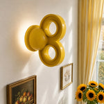 Cargar imagen en el visor de la Galería, Yellow wall light near framed art and yellow curtains