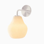 Load image into Gallery viewer, Rivrona Ribbed Glass Wall Sconce - Elegant Modern Lighting for Hallway &amp; Bedroom
