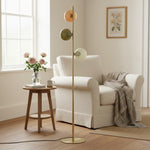 Load image into Gallery viewer, Coloria Opal Glass Floor Lamp – Minimalist Light for Living &amp; Bedroom
