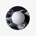Load image into Gallery viewer, Oria Modern Square or Round Jade Wall Lamp with Alabaster Shade for Bedroom or Bathroom Vanity