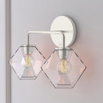 Load image into Gallery viewer, Talvior Geometric Modern Bathroom Sconce - Faceted Shade Light in Luxe Finishes
