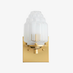 Load image into Gallery viewer, Tierlux Glass Art Deco Wall Sconce - Glass Frosted Globes with Skyscraper Globe
