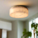 Load image into Gallery viewer, Rivage Alabaster Minimalist Ceiling Light