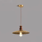 Load image into Gallery viewer, Brass Crest Pendant Light