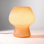 Load image into Gallery viewer, Novarise Ribbed Glass Table Lamp – Textured Glass Accent Lighting
