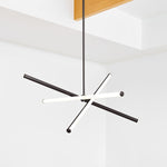 Load image into Gallery viewer, Voro Minimalist Chrome Light Rods - LED Semi-Flush Mount Ceiling Light
