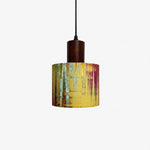 Cargar imagen en el visor de la Galería, Fabric drum pendant light 21
