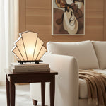 Afbeelding laden in galerijweergave, Kelsar Klassieke Tiffany Tafellamp – Met de Hand Gesneden Glas Art Deco Tafellamp voor Woonkamer of Slaapkamer