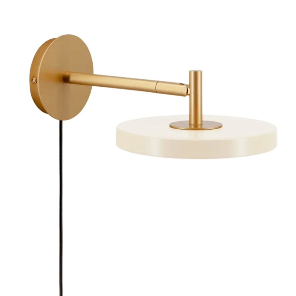 Astris Slim Profile Wall Lamp - Adjustable Modern Wall Mounted Light for Bedroom Living Room or Study