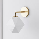 Load image into Gallery viewer, Talvior Geometric Modern Bathroom Sconce - Faceted Shade Light in Luxe Finishes
