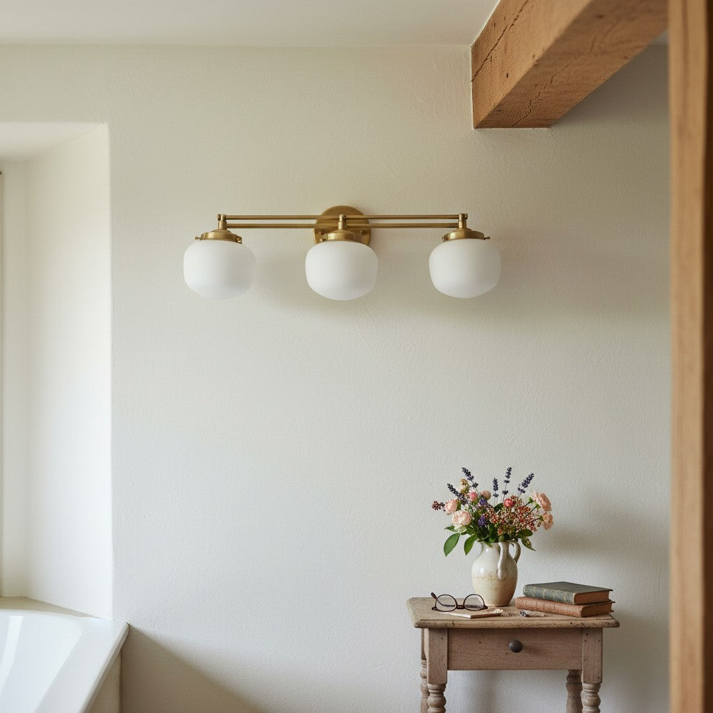 Opalume Multi-head Contemporary Wall Lamp for Mirror & Hallway