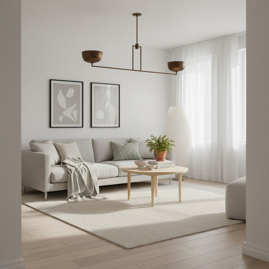 Lustrona Lampadario Multi-Luce con Paralumi a Cupola in Metallo - Design Moderno Semplificato per Sala da Pranzo