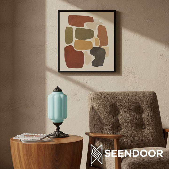 Retro Eloise Milk Glass Table Lamp for Bedroom Decor