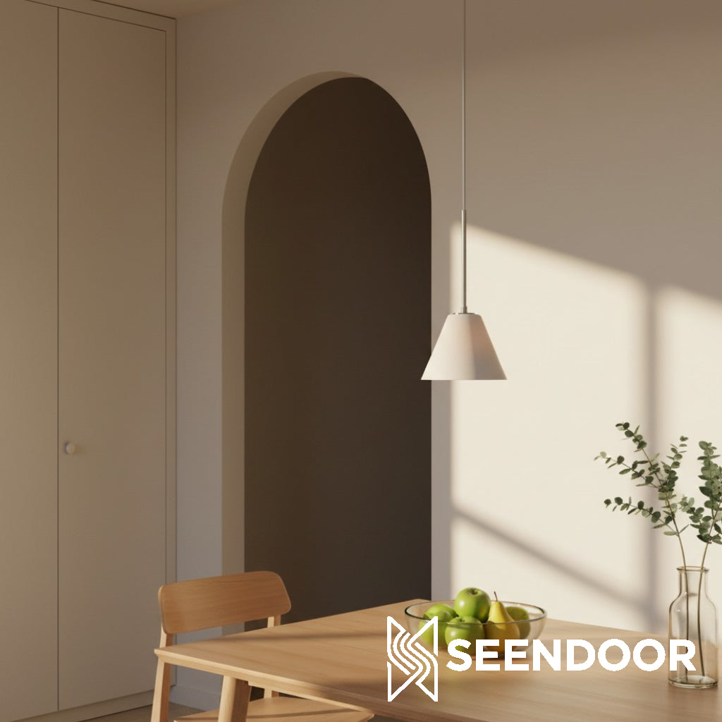 Breccan Moderne glazen kegel hanglamp