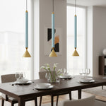 Load image into Gallery viewer, Vertara Minimal Cone Pendant Light – Sleek Architectural Hanging Lamp for Dining and Kitchen