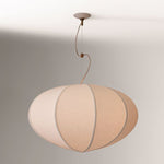 Load image into Gallery viewer, Alvian Pendant Light - Linen Shade with Adjustable Height for Cozy Dining
