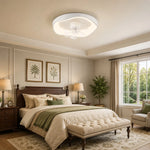 Cargar imagen en el visor de la Galería, Ceiling fan light scale in a bright bedroom