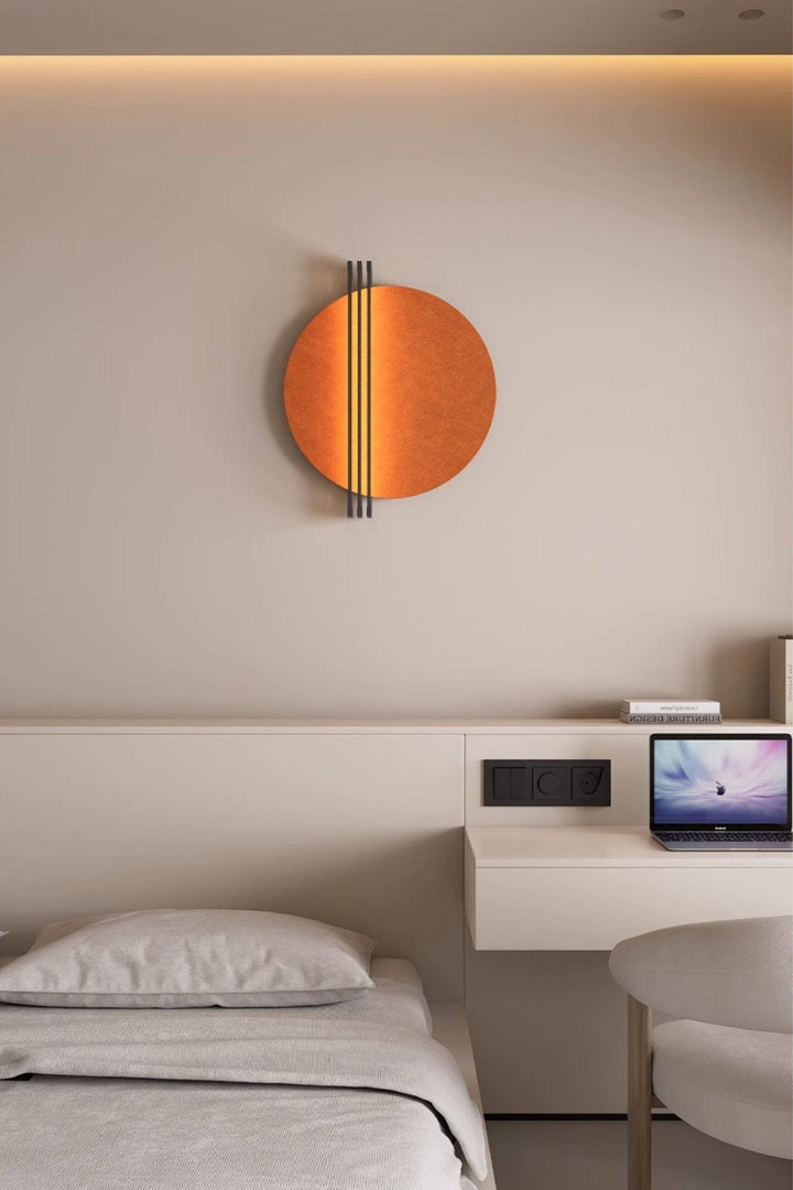 Aplique de pared Abstract Sunrise de fieltro