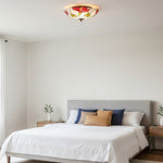 Afbeelding laden in galerijweergave, TF Botanica Bloemen Glas Plafond- en Hangverlichting - Kunstglas Stijl Armatuur voor Kamers